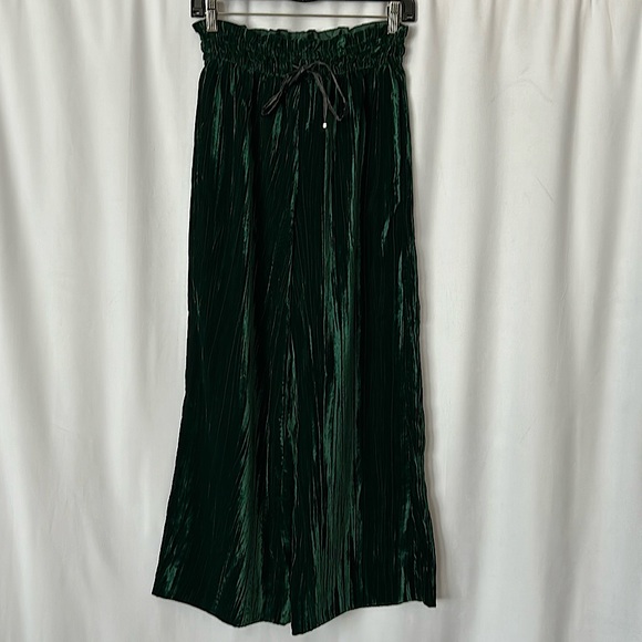 MARELLA Pants - Marella Gorgeous Forest Green Velvet Wide Leg Pants Trousers **Size 2** 🌺🌺